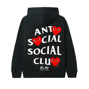 ASSC X CDG Black Hoodie