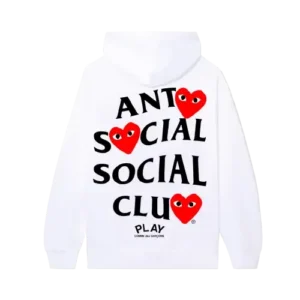 ASSC X CDG White Hoodie