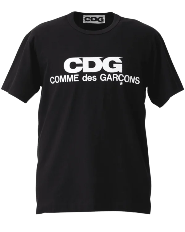 CDG Logo Printed Black T Shirt